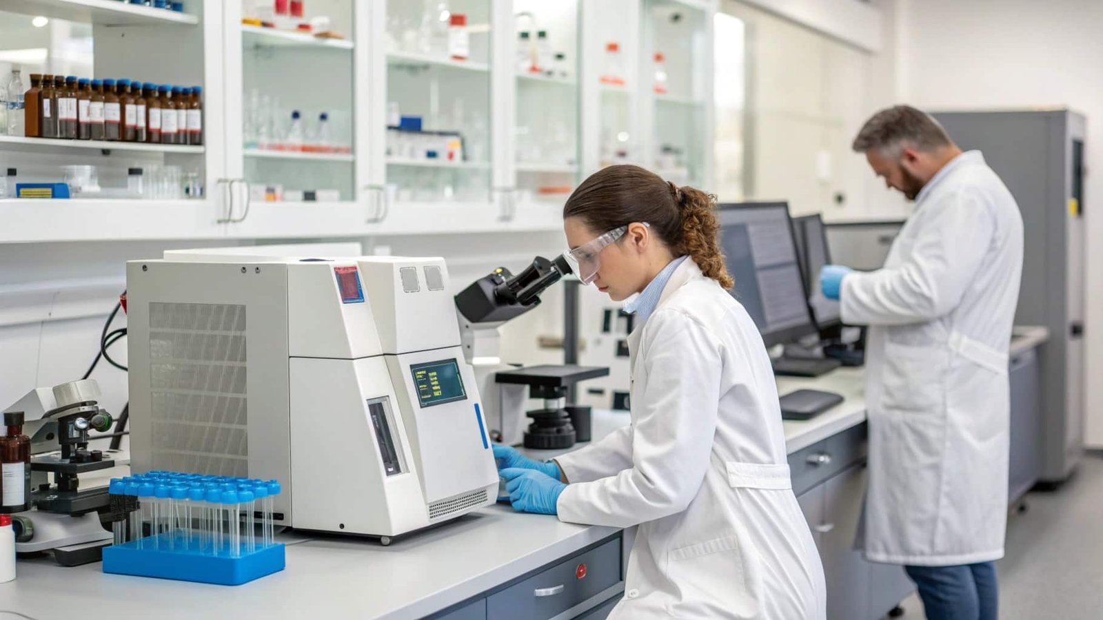 A powerful magnet sitting on an aluminum block, showing no attraction or "sticking" whatsoever.